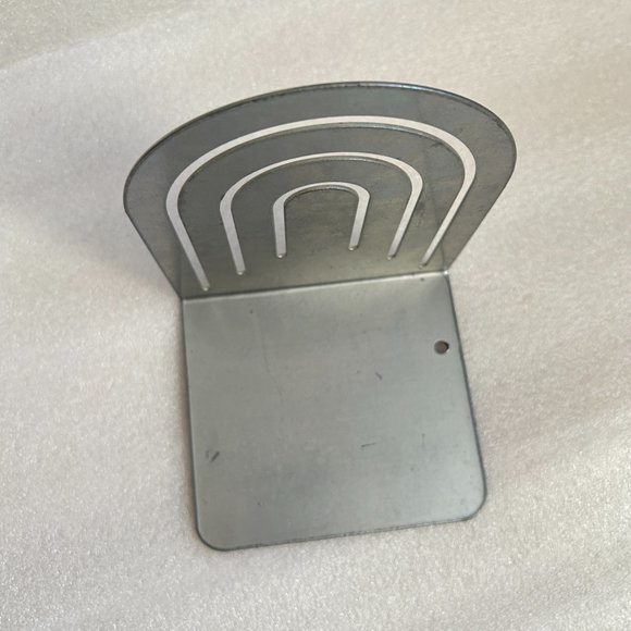 Vintage Spectrum Designs Silver Arch Metal Bookends 5.5" Made in USA - Picture 2 of 9